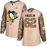 Wholesale Cheap Adidas Penguins #62 Carl Hagelin Camo Authentic 2017 Veterans Day Stitched NHL Jersey