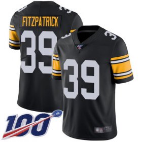 Wholesale Cheap Nike Steelers #39 Minkah Fitzpatrick Black Alternate Men\'s Stitched NFL 100th Season Vapor Limited Jersey