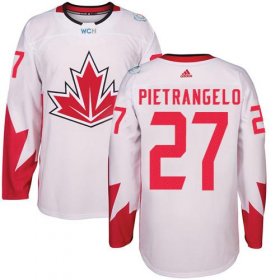 Wholesale Cheap Team CA. #27 Alex Pietrangelo White 2016 World Cup Stitched NHL Jersey