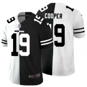 Cheap Dallas Cowboys #19 Amari Cooper Men's Black V White Peace Split Nike Vapor Untouchable Limited NFL Jersey