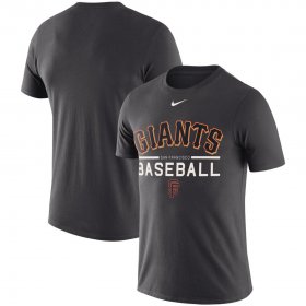 Wholesale Cheap San Francisco Giants Nike Practice Performance T-Shirt Anthracite