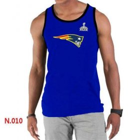 Wholesale Cheap Men\'s Nike NFL New England Patriots 2015 Super Bowl XLIX Sideline Legend Authentic Logo Tank Top Blue