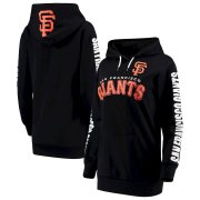 Wholesale Cheap San Francisco Giants G-III 4Her by Carl Banks Women's Extra Innings Pullover Hoodie Black