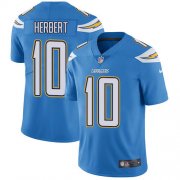 Wholesale Cheap Nike Chargers #10 Justin Herbert Electric Blue Alternate Men's Stitched NFL Vapor Untouchable Limited Jersey
