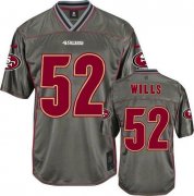 Wholesale Cheap Nike 49ers #52 Patrick Willis Grey Men's Stitched NFL Elite Vapor Jersey