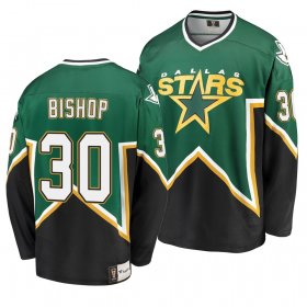Wholesale Cheap Dallas Stars #30 Ben Bishop Kelly Green Men\'s Heritage Premier Breakaway Player NHL Jersey