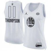 Wholesale Cheap Nike Golden State Warriors #11 Klay Thompson White Women's NBA Jordan Swingman 2018 All-Star Game Jersey