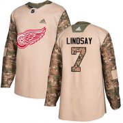 Wholesale Cheap Adidas Red Wings #7 Ted Lindsay Camo Authentic 2017 Veterans Day Stitched NHL Jersey