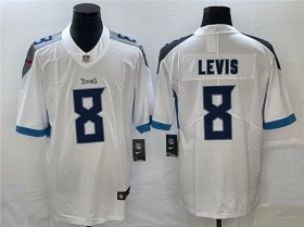 Wholesale Cheap Men\'s Tennessee Titans #8 Will Levis White Vapor Untouchable Stitched Jersey