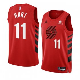 Wholesale Cheap Men\'s Portland Trail Blazers #11 Josh Hart 2022-23 Red Statement Edition Swingman Stitched Basketball Jersey