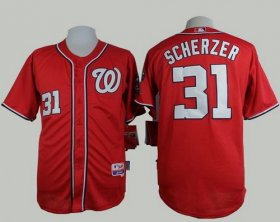 Wholesale Cheap Nationals #31 Max Scherzer Red Cool Base Stitched MLB Jersey