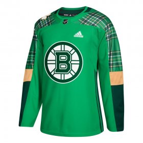 Wholesale Cheap Adidas Bruins Blank adidas Green St. Patrick\'s Day Authentic Practice Stitched NHL Jersey