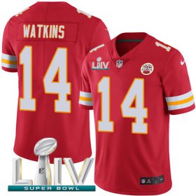 Wholesale Cheap Nike Chiefs #14 Sammy Watkins Red Super Bowl LIV 2020 Team Color Men\'s Stitched NFL Vapor Untouchable Limited Jersey