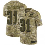 Wholesale Cheap Nike Eagles #31 Nickell Robey-Coleman Camo Men's Stitched NFL Limited 2018 Salute To Service Jersey