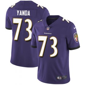 Wholesale Cheap Nike Ravens #73 Marshal Yanda Purple Team Color Men\'s Stitched NFL Vapor Untouchable Limited Jersey