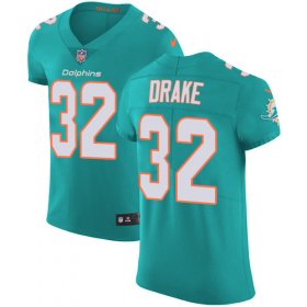 Wholesale Cheap Nike Dolphins #32 Kenyan Drake Aqua Green Team Color Men\'s Stitched NFL Vapor Untouchable Elite Jersey