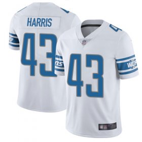 Wholesale Cheap Nike Lions #43 Will Harris White Men\'s Stitched NFL Vapor Untouchable Limited Jersey