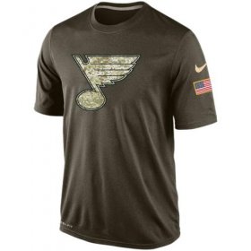Wholesale Cheap Men\'s St. Louis Blues Salute To Service Nike Dri-FIT T-Shirt