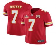 Wholesale Cheap Men's Kansas City Chiefs #7 Harrison Butker Red 2021 Super Bowl LV Limited Stitched NFL Jersey