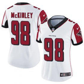 Wholesale Cheap Nike Falcons #98 Takkarist McKinley White Women\'s Stitched NFL Vapor Untouchable Limited Jersey
