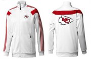 Wholesale Cheap NFL Kansas City Chiefs Team Logo Jacket White_1