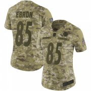 Wholesale Cheap Women's Pittsburgh Steelers #85 Eric Ebron 2018 Salute to Service Jersey - Camo Limited