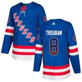 Wholesale Cheap Adidas Rangers #8 Jacob Trouba Royal Blue Home Authentic Drift Fashion Stitched NHL Jersey