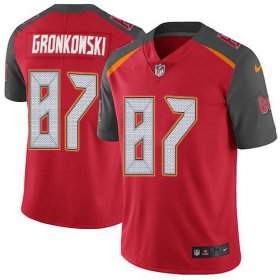 Wholesale Cheap Nike Buccaneers #87 Rob Gronkowski Red Team Color Men\'s Stitched NFL Vapor Untouchable Limited Jersey