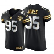 Wholesale Cheap Kansas City Chiefs #95 Chris Jones Men's Nike Black Edition Vapor Untouchable Elite NFL Jersey