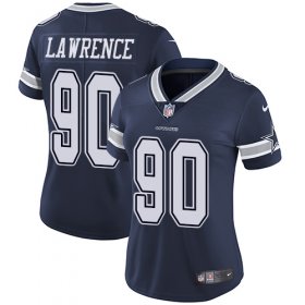 Wholesale Cheap Nike Cowboys #90 Demarcus Lawrence Navy Blue Team Color Women\'s Stitched NFL Vapor Untouchable Limited Jersey
