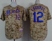 Wholesale Cheap Mets #12 Juan Lagares Camo Alternate Cool Base Stitched MLB Jersey