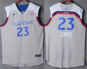 Wholesale Cheap Men's Eastern Conference Cleveland Cavaliers #23 LeBron James adidas Gray 2017 NBA All-Star Game Swingman Jersey