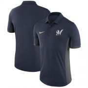 Wholesale Cheap Men's Milwaukee Brewers Nike Navy Franchise Polo