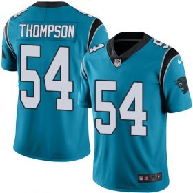 Wholesale Cheap Nike Panthers #54 Shaq Thompson Blue Men\'s Stitched NFL Limited Rush Jersey