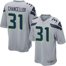 Wholesale Cheap Nike Seahawks #31 Kam Chancellor Grey Alternate Youth Stitched NFL Elite Jersey
