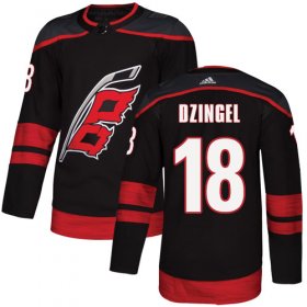 Wholesale Cheap Adidas Hurricanes #18 Ryan Dzingel Black Alternate Authentic Stitched NHL Jersey