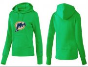 Wholesale Cheap Women's Miami Dolphins Logo Pullover Hoodie Green