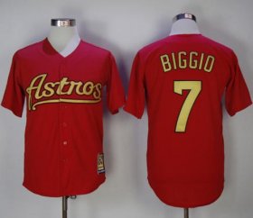 Wholesale Cheap Astros #7 Craig Biggio Red 2002-2012 Turn Back The Clock Stitched MLB Jersey