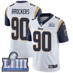 Wholesale Cheap Nike Rams #90 Michael Brockers White Super Bowl LIII Bound Men\'s Stitched NFL Vapor Untouchable Limited Jersey