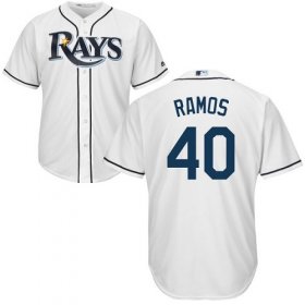 Wholesale Cheap Rays #40 Wilson Ramos White Cool Base Stitched Youth MLB Jersey