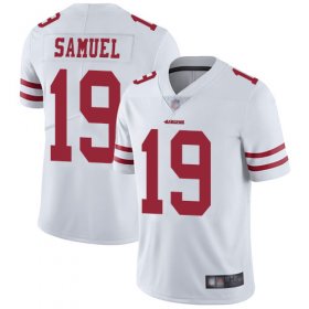 Wholesale Cheap Nike 49ers #19 Deebo Samuel White Men\'s Stitched NFL Vapor Untouchable Limited Jersey