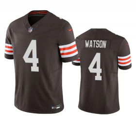 Wholesale Cheap Men\'s Cleveland Browns #4 Deshaun Watson Brown 2023 F.U.S.E. Vapor Untouchable Limited Stitched Jersey