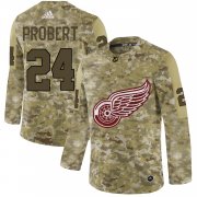 Wholesale Cheap Adidas Red Wings #24 Bob Probert Camo Authentic Stitched NHL Jersey