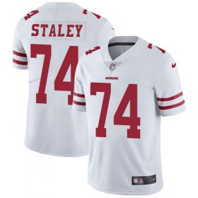 Wholesale Cheap Nike 49ers #74 Joe Staley White Men\'s Stitched NFL Vapor Untouchable Limited Jersey