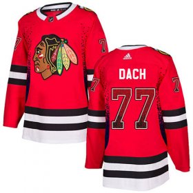Wholesale Cheap Adidas Blackhawks #77 Kirby Dach Red Home Authentic Drift Fashion Stitched NHL Jersey