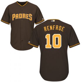 Wholesale Cheap Padres #10 Hunter Renfroe Brown New Cool Base Stitched MLB Jersey