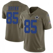 Wholesale Cheap Nike Cowboys #85 Noah Brown Olive Men's Stitched NFL Limited 2017 Salute To Service Jersey