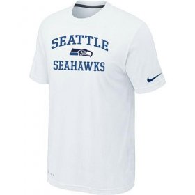 Wholesale Cheap Nike NFL Seattle Seahawks Heart & Soul NFL T-Shirt White