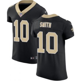 Wholesale Cheap Nike Saints #10 Tre\'Quan Smith Black Team Color Men\'s Stitched NFL Vapor Untouchable Elite Jersey