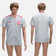 Wholesale Cheap Spain Blank Grey Training Soccer Country Jersey